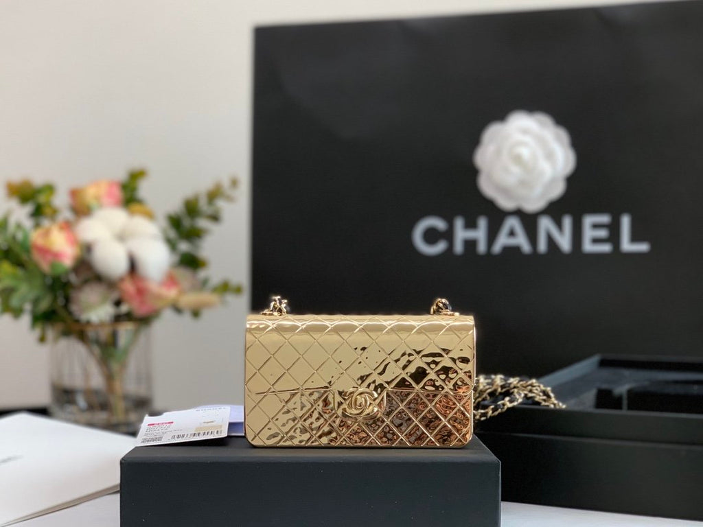 CHL -  Evening Flap Small Gold Bag For Women 12LO/4.5in
