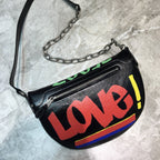 BLN-Ciaga Souvenir XS Belt Bag In Black, For Women,  Bags 9.5in/24LO