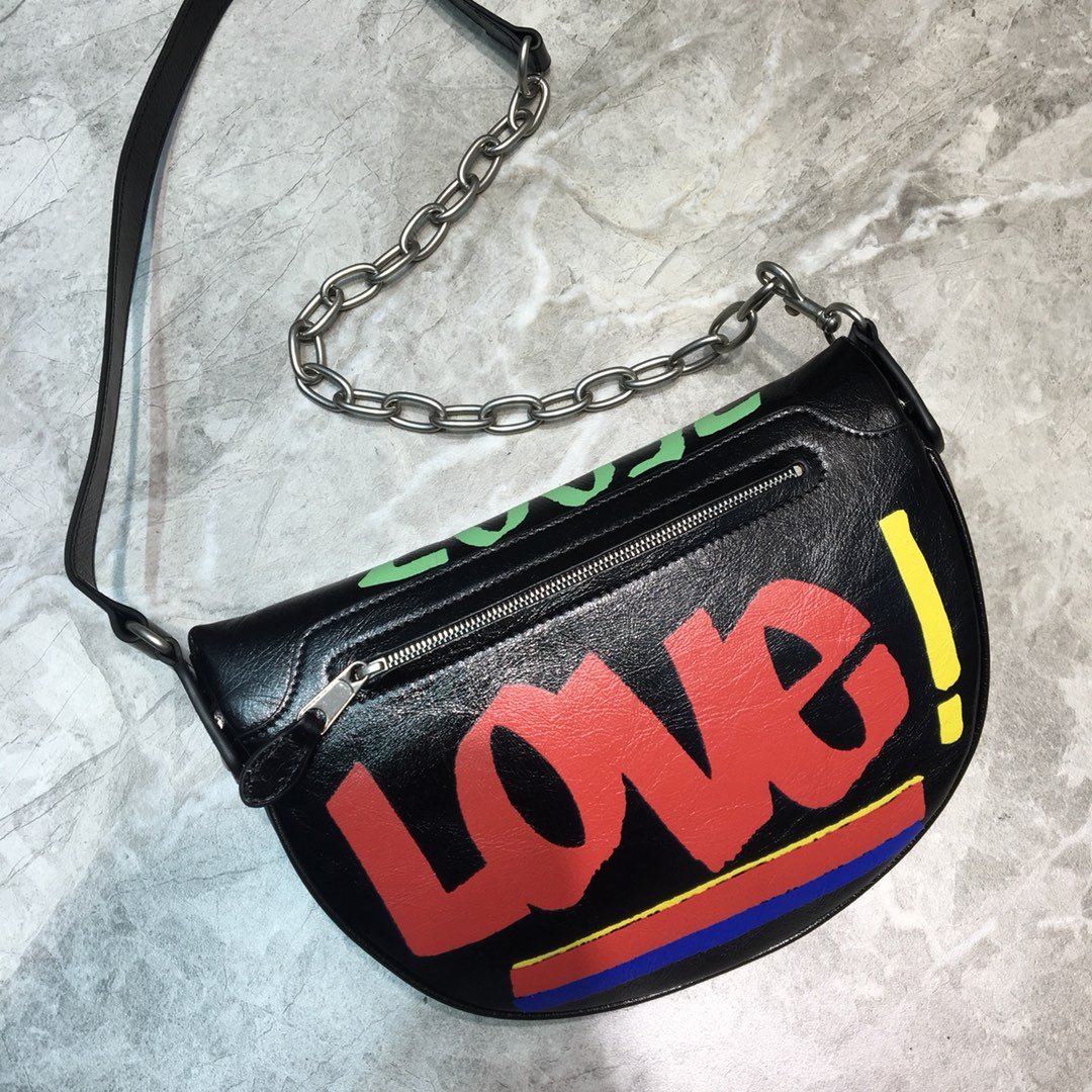 BLN-Ciaga Souvenir XS Belt Bag In Black, For Women,  Bags 9.5in/24LO