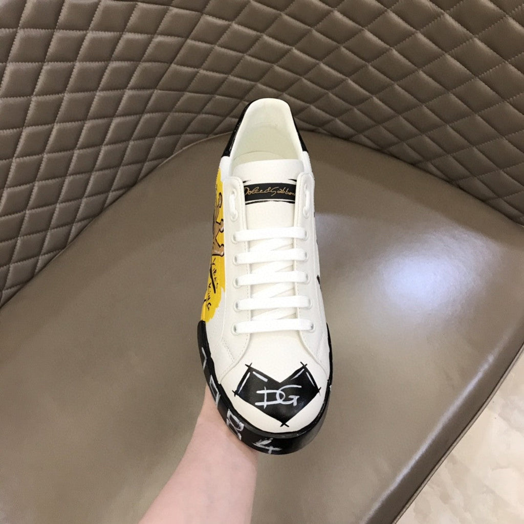 Dolce &amp; GaB-Berry - BB ana Limited Edition Portofino Sneakers White For Men DG Shoes