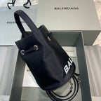 BLN-Ciaga Le Cagole Medium Bucket Bag In Black, For Women,  Bags 11.8in/30LO