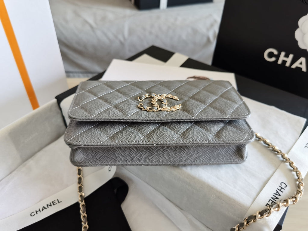 CHL - Mini Flap Bag Grey For Women 7.2in/18.5LO