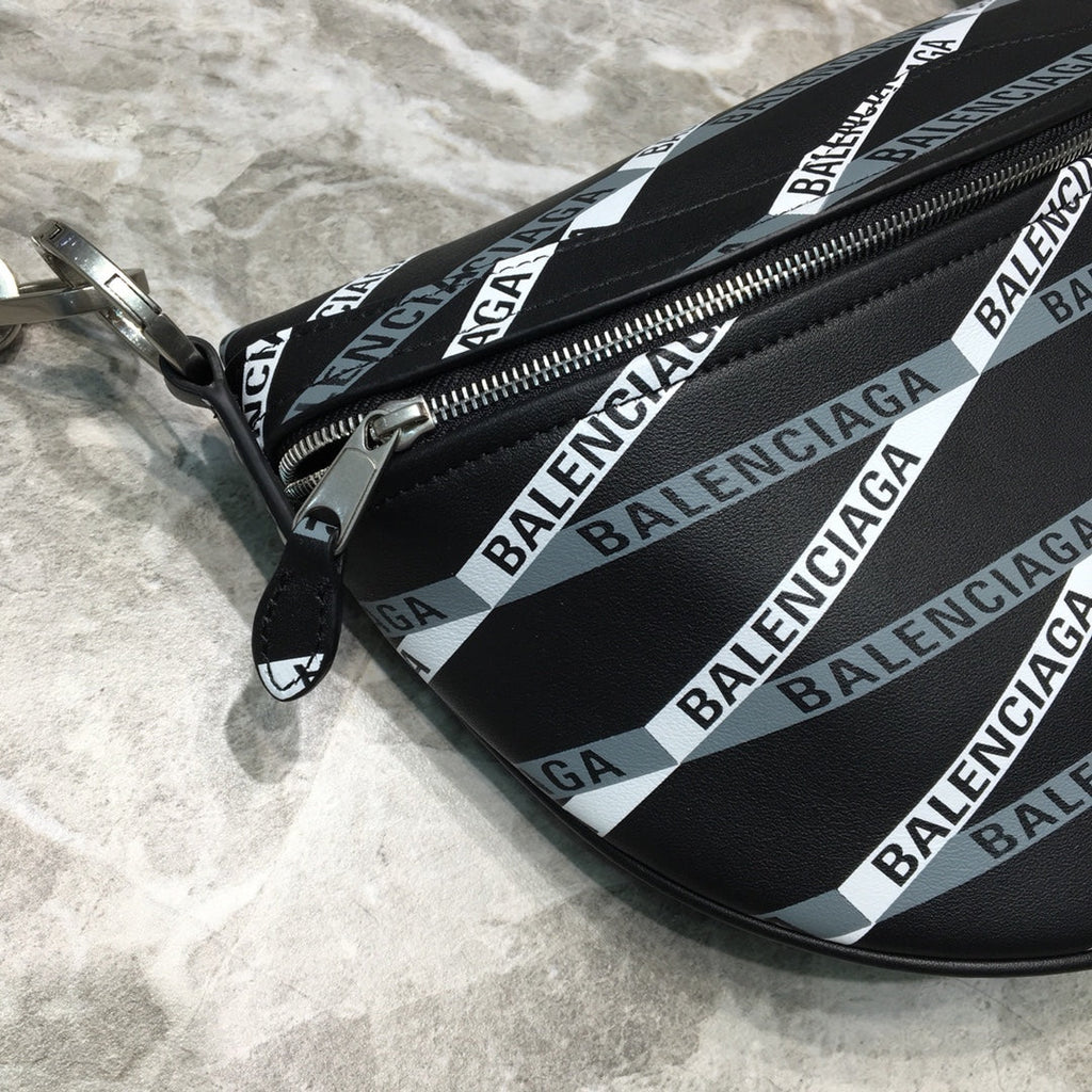 BLN-Ciaga Souvenir XXS Belt Bag In Black, For Women,  Bags 11.8in/30LO