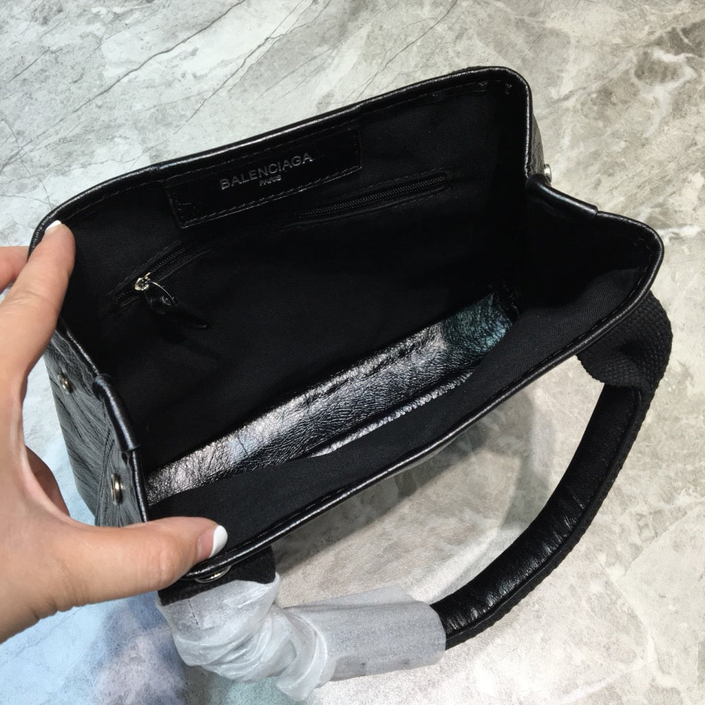 BLN-Ciaga Navy XS Tote Bag In Black, For Women,  Bags 12.6in/32LO