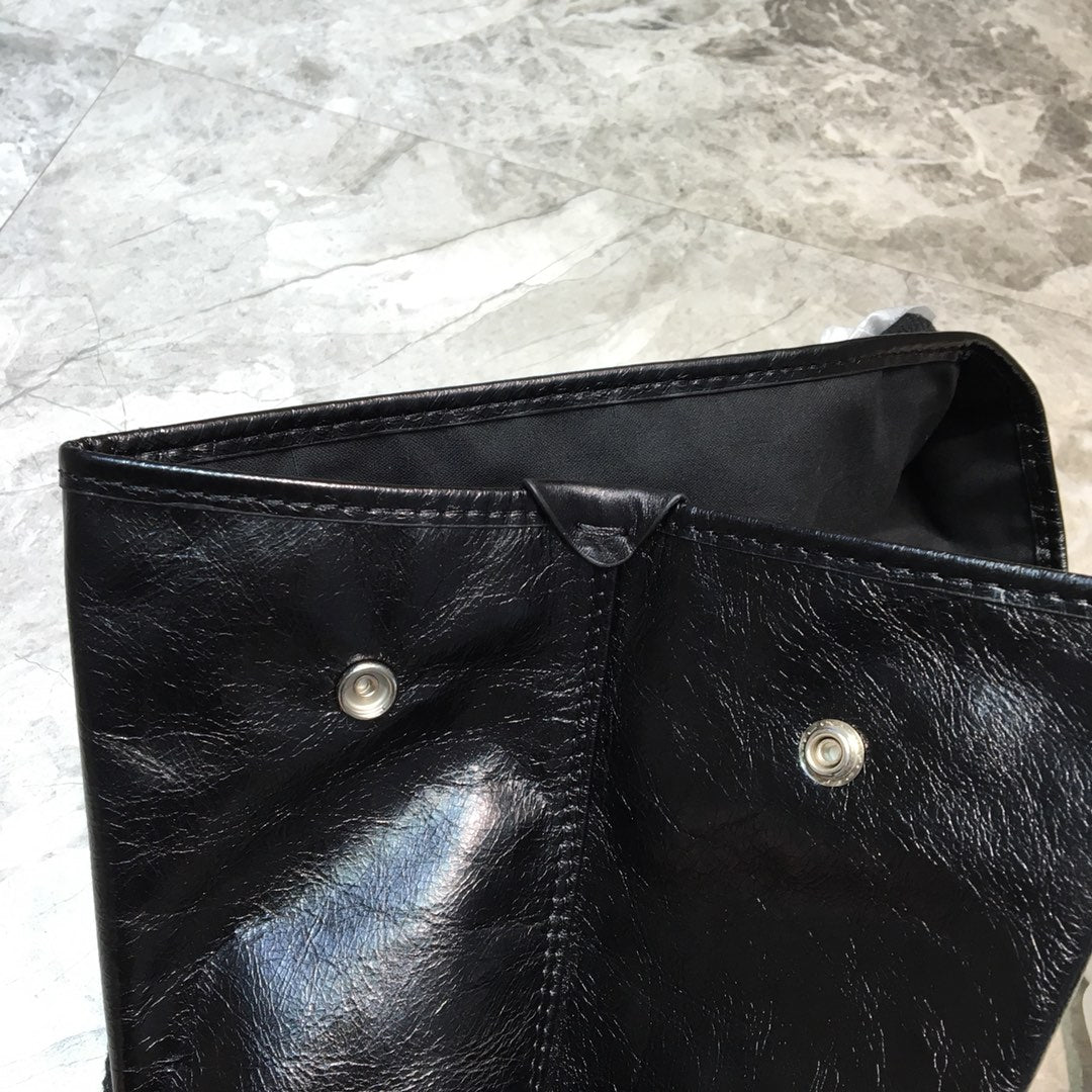 BLN-Ciaga Navy Medium Cabas Tote Bag In Black, For Women,  Bags 14.1in/36LO