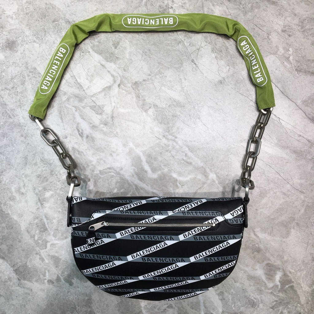 BLN-Ciaga Souvenir XXS Belt Bag In Black, For Women,  Bags 11.8in/30LO