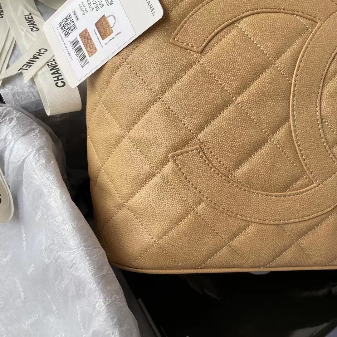 CHL - Medallion Tote Shoulder Beige Bag For Women 29LO/11.4in