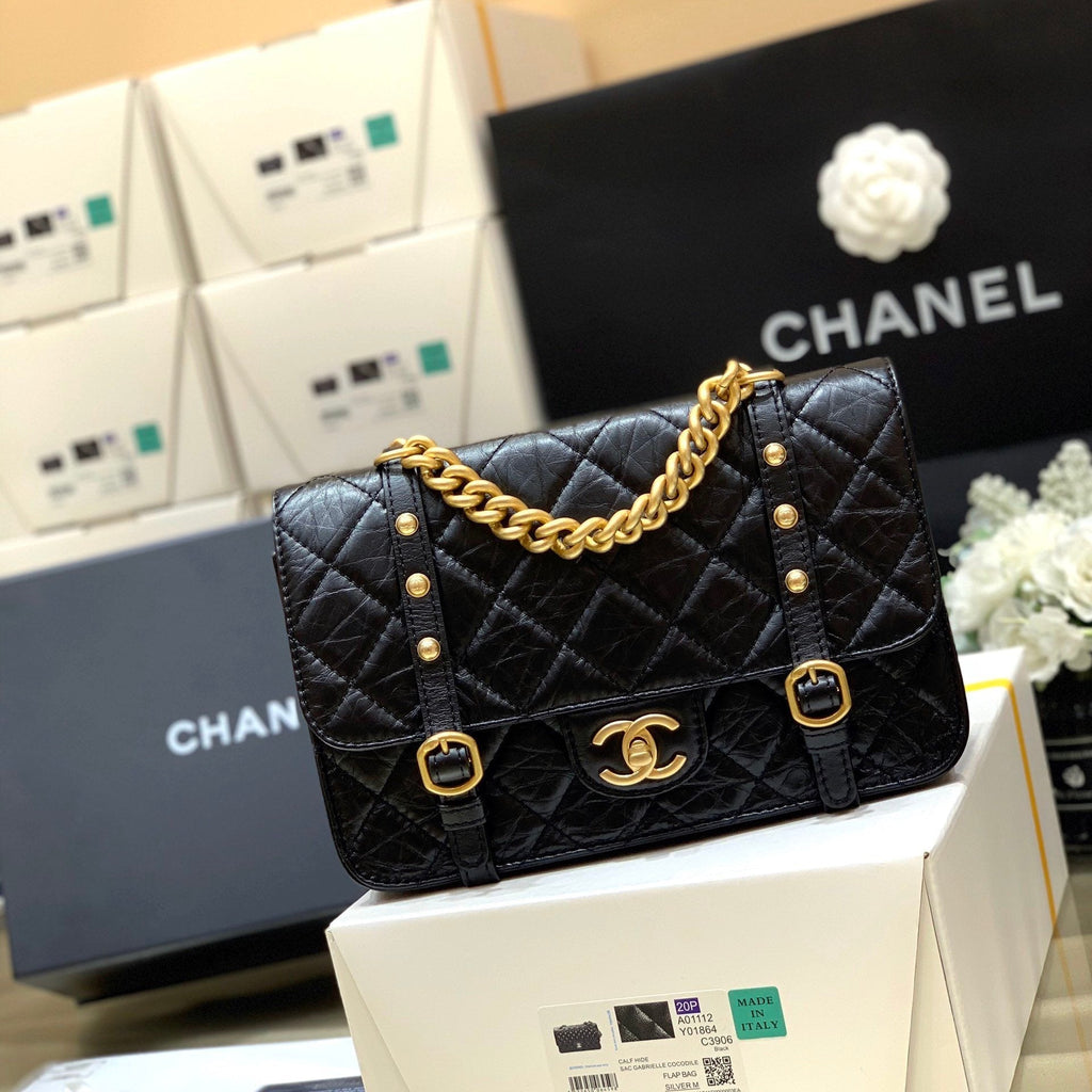CHL -  Co Co Shoulder Bag Gold Chain Black 9.8in/25LO