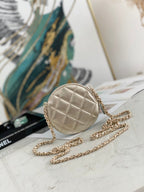 CHL -  Camellia Clutch With Chain Gold Bag For Women 11LO/4in