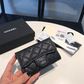 CHL -  Classic Card Holder SilLusso Official - Hardware Black For Women Wallet 4.5in/11.5LO
