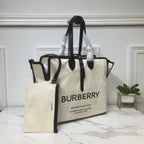 B-Berry - BB  The Large Soft Cotton Canvas Belt Bag Black For Women, Women’s Bags 16.5in/42LO