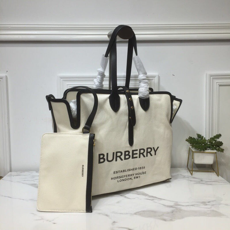 B-Berry - BB  The Large Soft Cotton Canvas Belt Bag Black For Women, Women’s Bags 16.5in/42LO