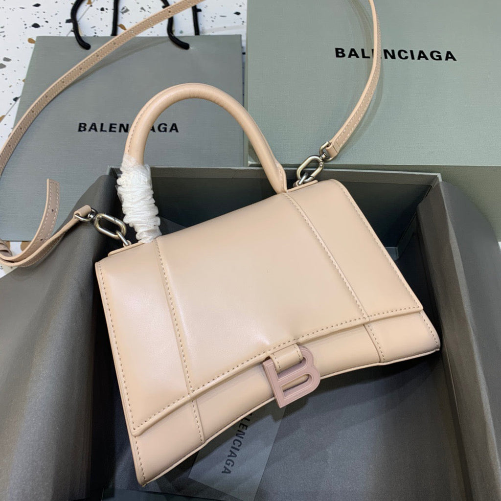 BLN-Ciaga Hourglass Small Handbag In Beige, For Women,  Bags 9in/23LO
