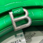 BLN-Ciaga Hourglass XS Handbag In Bright Green, For Women,  Bags 7.4in/19LO