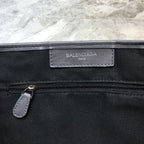 BLN-Ciaga Navy Small Cabas Tote Bag In Gray, For Women,  Bags 18.5in/47LO