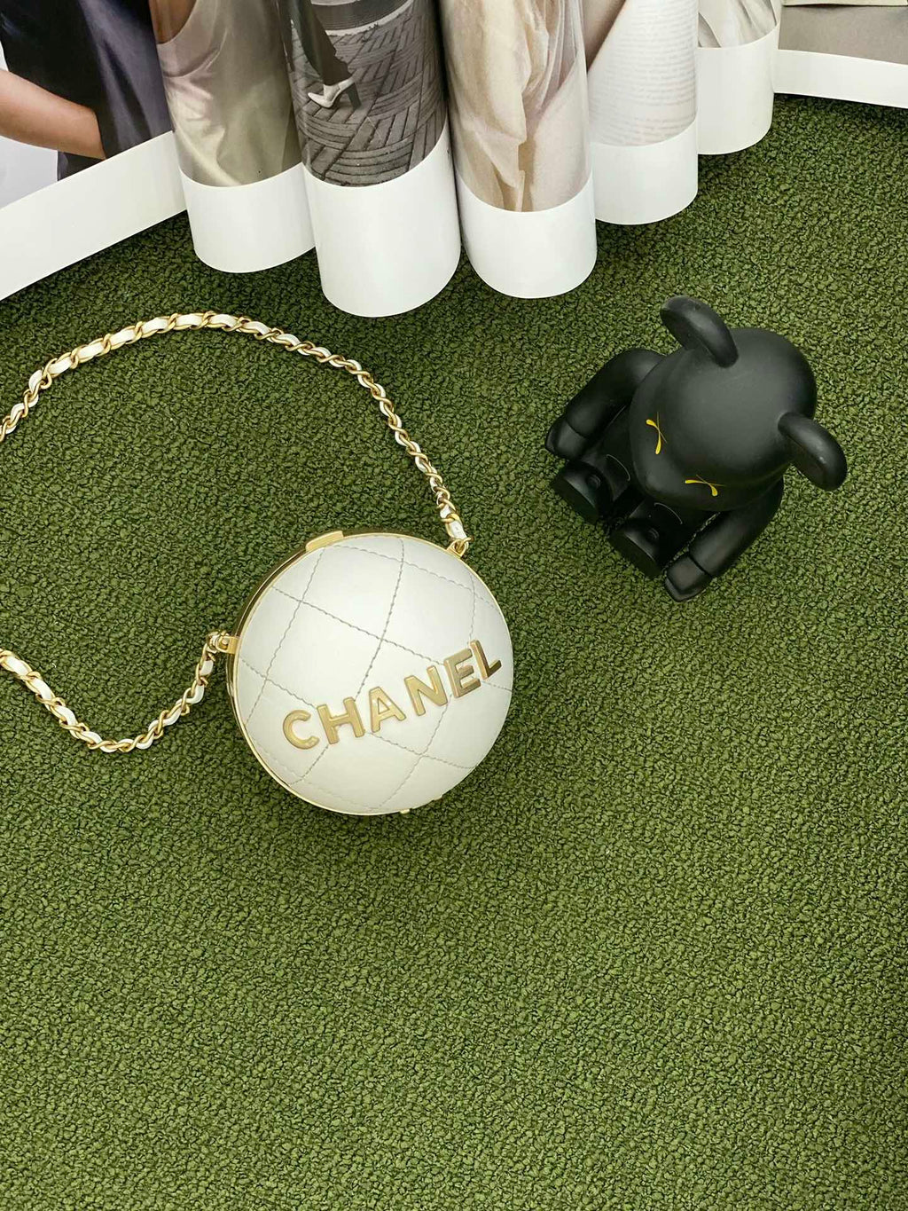 CHL -  Ball Bag White and Gold Chain Bag For Women 23.5LO/9.25in