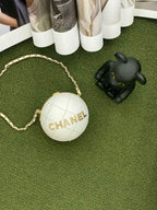 CHL -  Ball Bag White and Gold Chain Bag For Women 23.5LO/9.25in