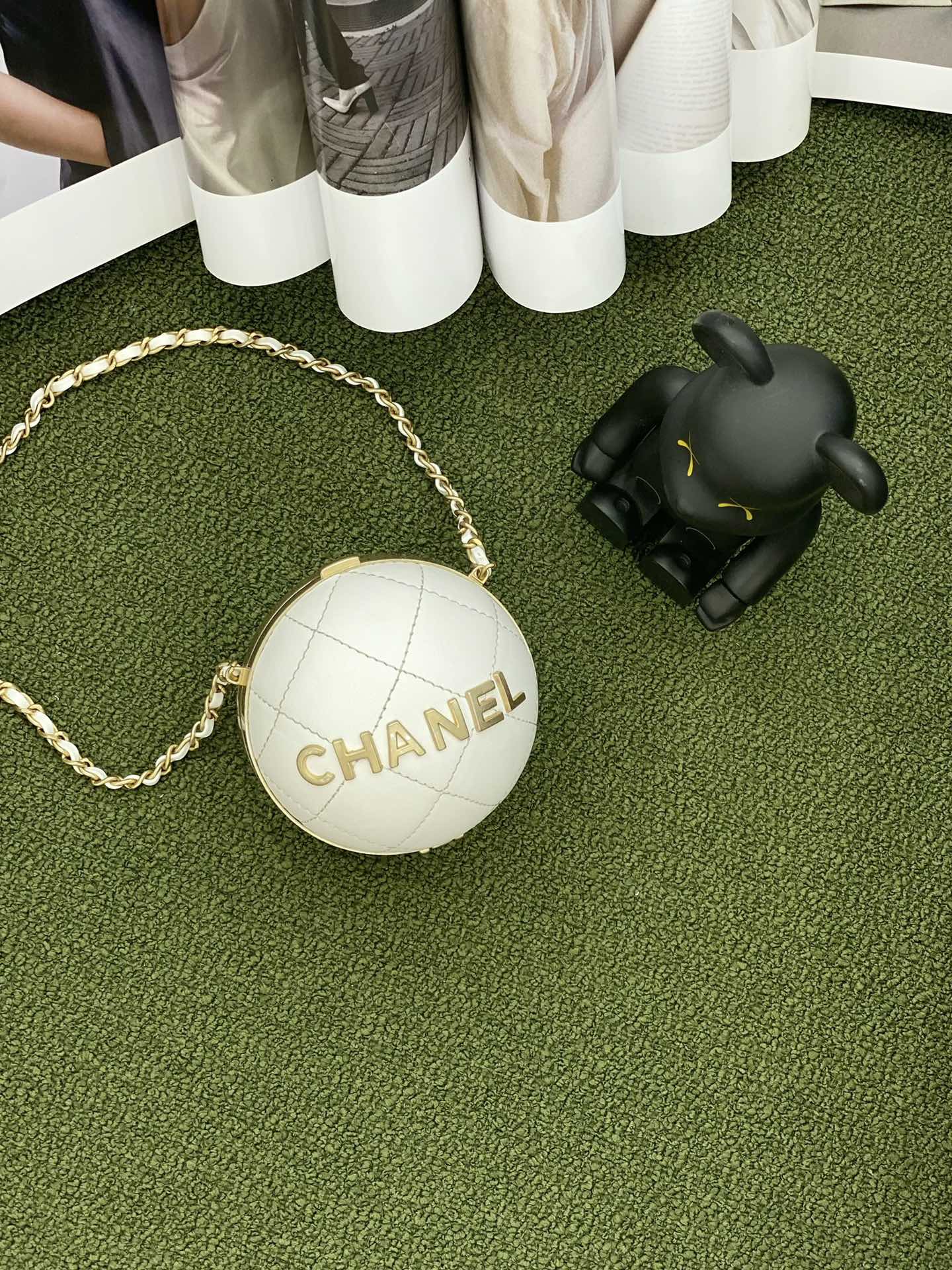 CHL -  Ball Bag White and Gold Chain Bag For Women 23.5LO/9.25in
