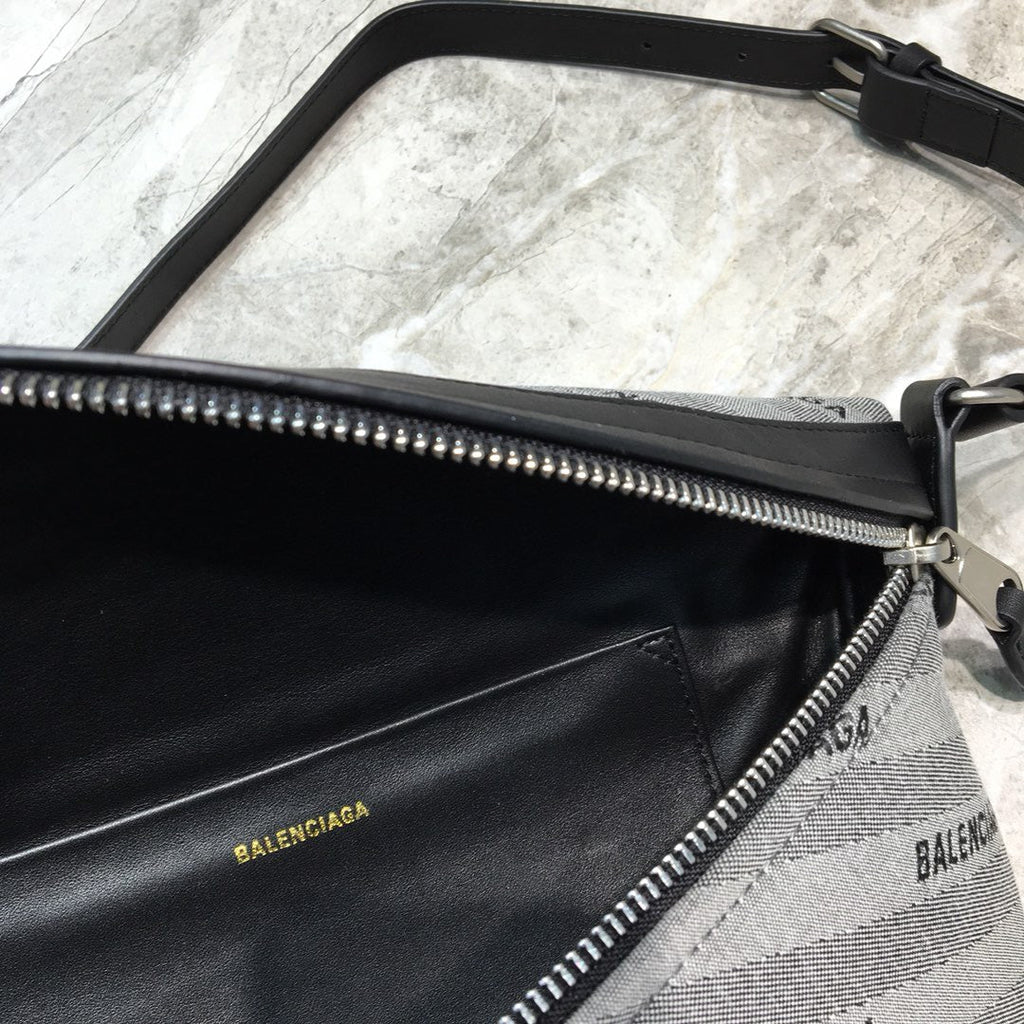BLN-Ciaga Souvenir XS Belt Bag In Gray, For Women,  Bags 9.5in/24LO