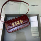 BLN-Ciaga Gossip Small Shoulder Bag Dark Red, For Women,  Bags 9.1in/23LO