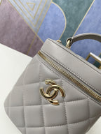 CHL - Vanity Case Gold Hardware Grey For Women Handbags, Shoulder Bags 9.4in/24LO 