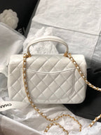 CHL - Mini Flap Bag With Top Handle White For Women 7.8in/20LO