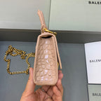 BLN-Ciaga Hourglass Mini Handbag With Chain In Beige, For Women,  Bags 4.7in/12LO