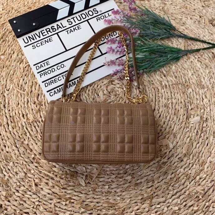 BB Quilted Medium Lola Bag Monogram Brown For Women, Bags 11in/28LO 80208481