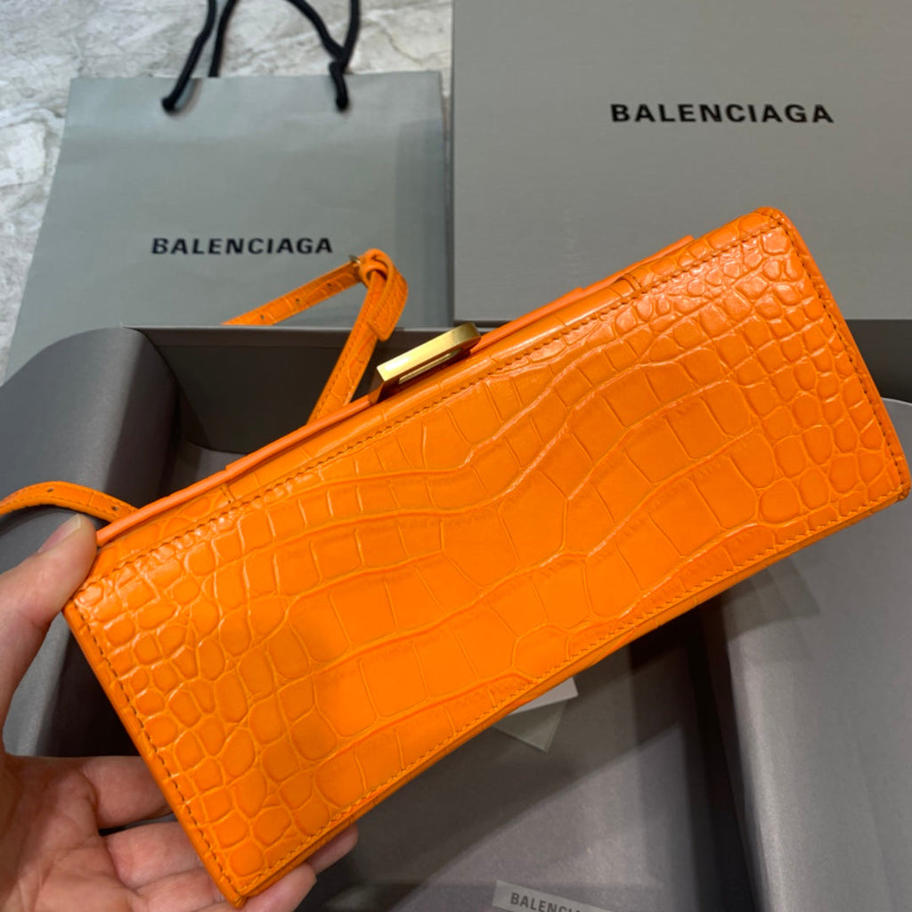 BLN-Ciaga Hourglass Small Handbag In Orange, For Women,  Bags 9in/23LO