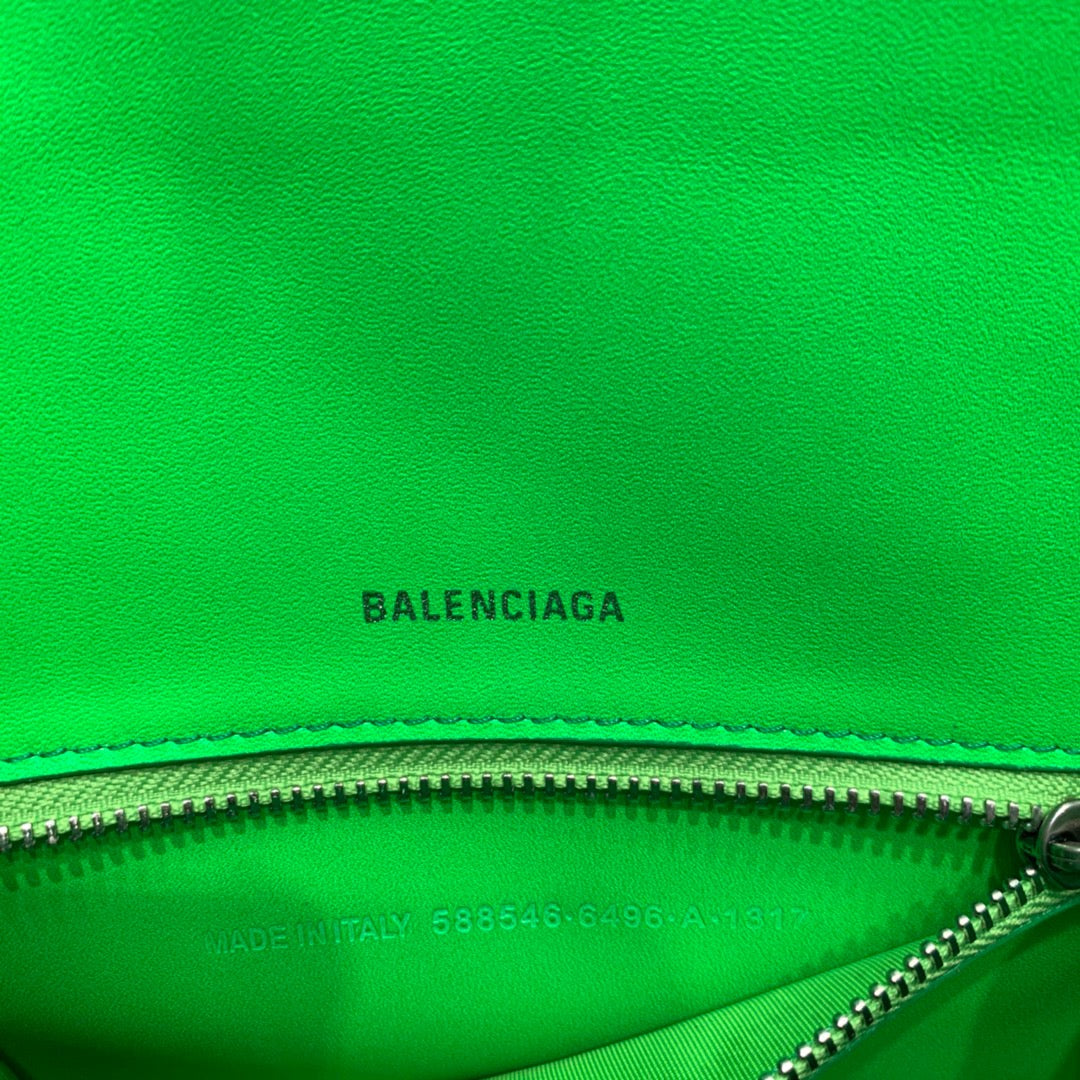 BLN-Ciaga Hourglass Small Handbag In Green, For Women,  Bags 9in/23LO