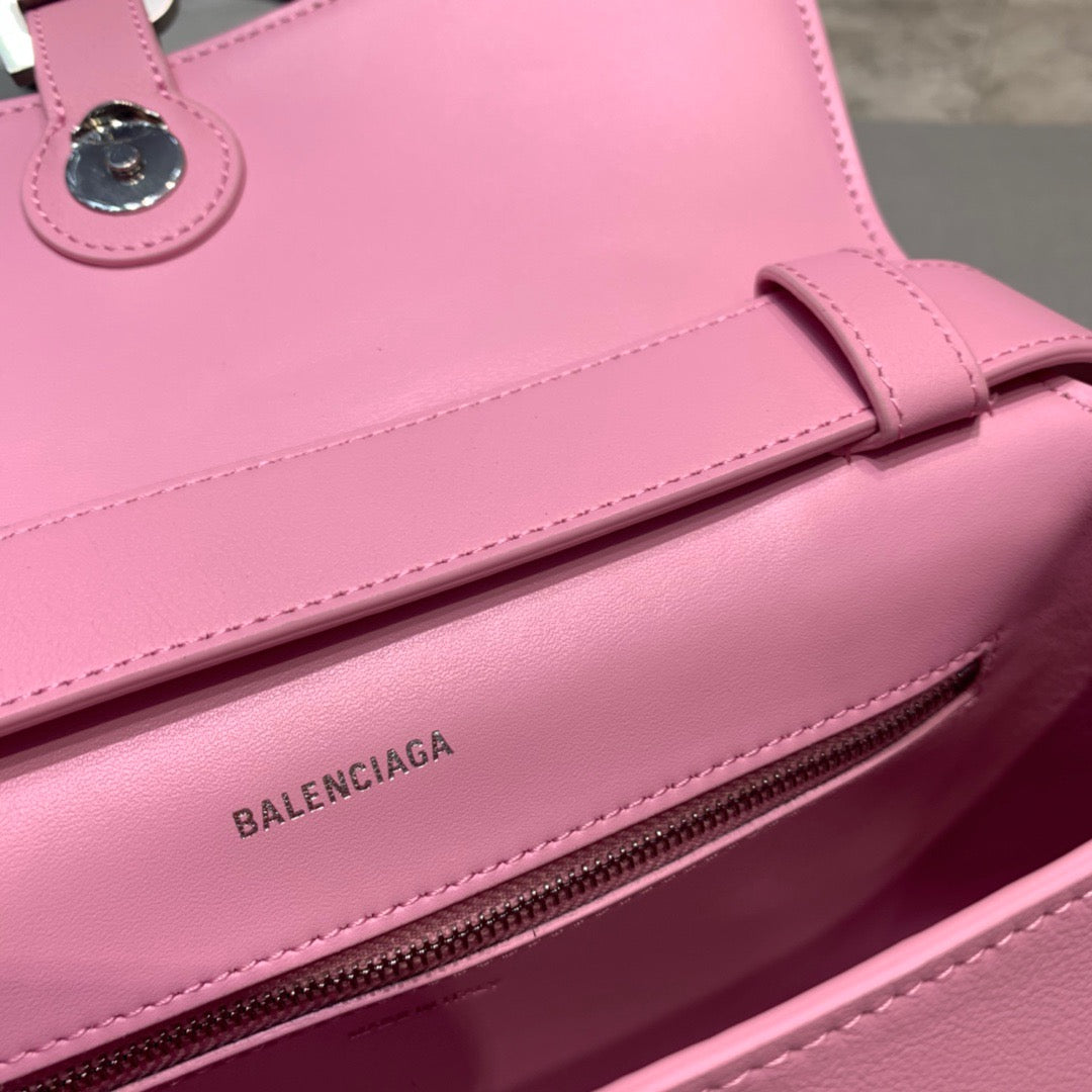 BLN-Ciaga Downtown Small Shoulder Bag In Pink, For Women,  Bags 11.8in/30LO 67135329S1Y5906