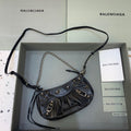 BLN-Ciaga Le Cagole Mini Bag With Chain In Black, For Women,  Bags 8.2in/21LO 6958141VG9Y1000