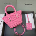 BLN-Ciaga Bistro XS Basket With Strap In Pink, For Women,  Bags 16.1in/41LO 6713422IE3Y5812