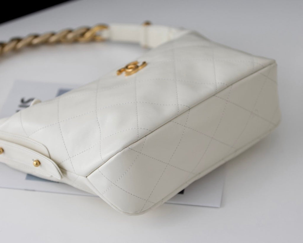 CHL - Medium Hobo Bag White For Women 11in/28LO