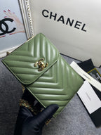 CHL -  Chevron Trendy CHL -  Phone Olive Bag For Women 18LO/7in