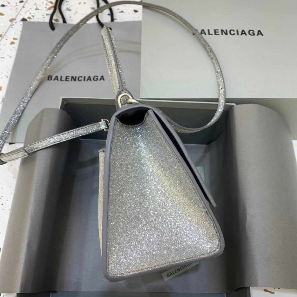 BLN-Ciaga Hourglass Small Handbag In Grey, For Women,  Bags 9in/23LO