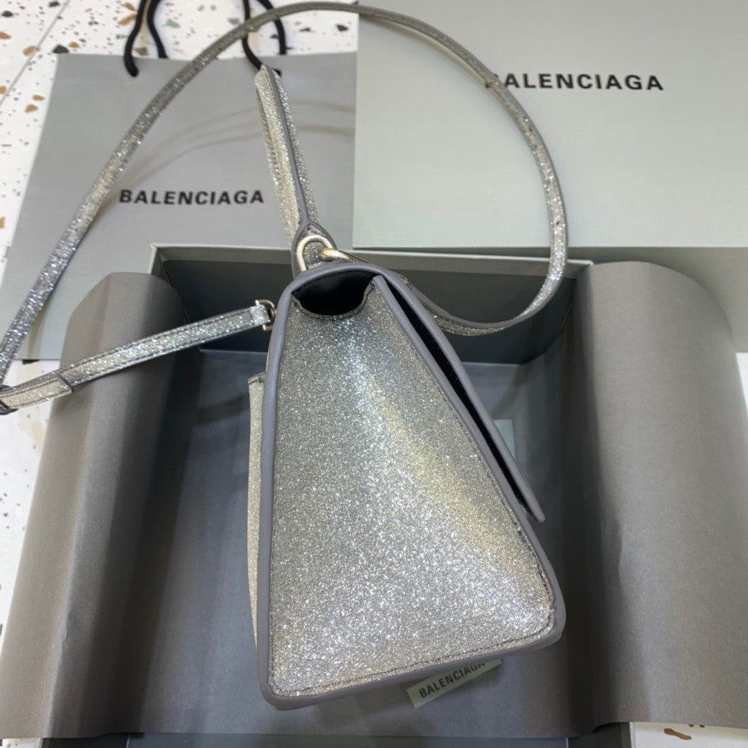 BLN-Ciaga Hourglass Small Handbag In Grey, For Women,  Bags 9in/23LO
