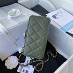 CHL - Mini Flap Bag Dark Green For Women Bags 6.7in/17LO