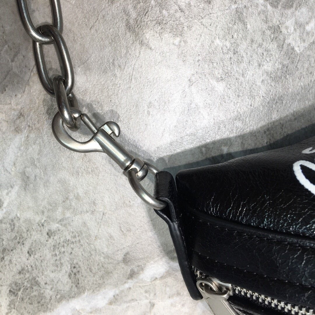 BLN-Ciaga Souvenir XS Belt Bag In Black, For Women,  Bags 9.5in/24LO