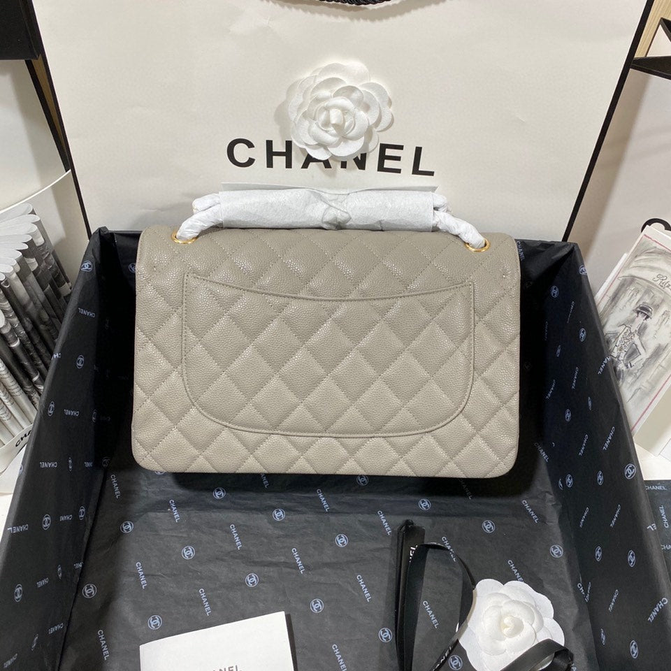 CHL - Large Classic Handbag Gold Hardware Grey For Women Handbags, Shoulder Bags 11.8in/30LO