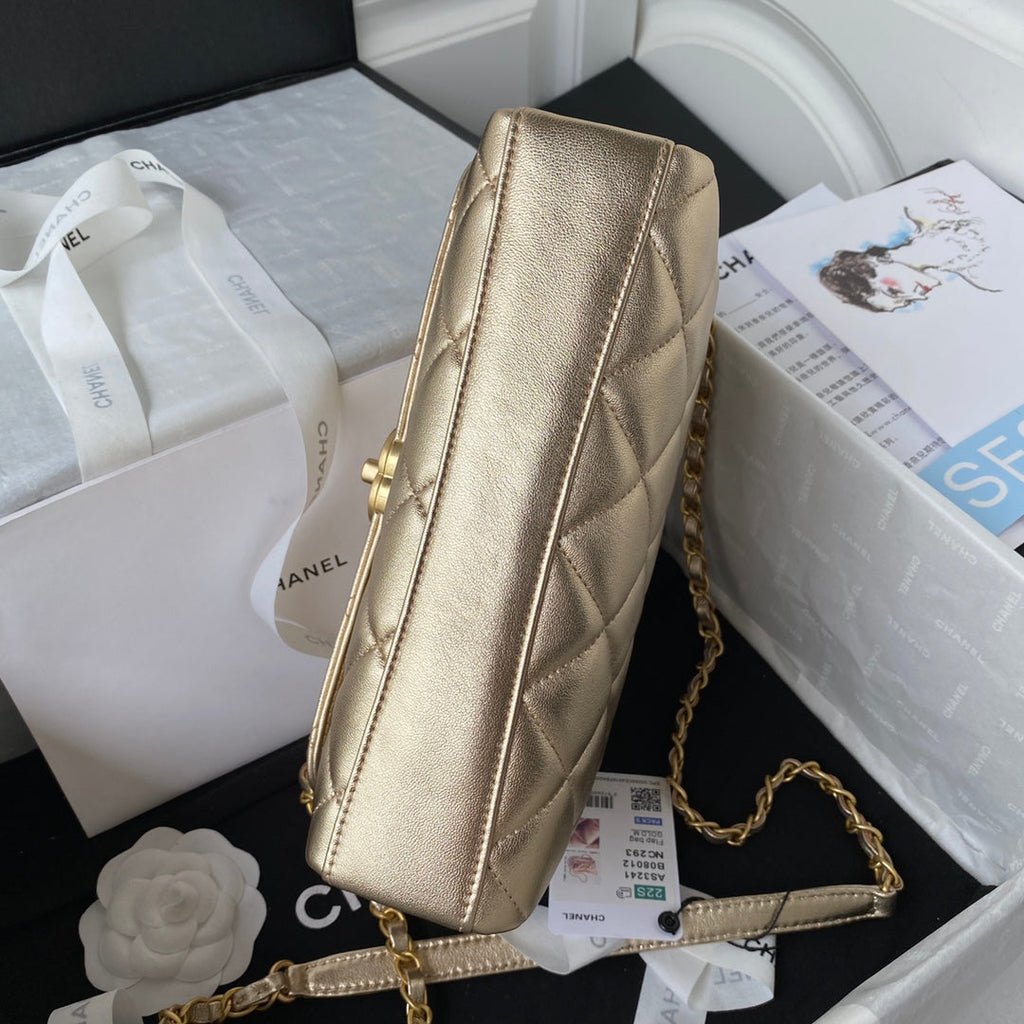 CHL - Flap Bag Small Gold Bag For Women 15LO/6in