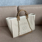 CHL -  Deauville Tote Tweed Bag SuMM - er Collection White For Women 15.7in/40LO