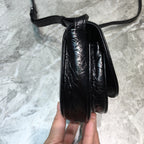 BLN-Ciaga Leader Soft Round Cross Bag In Black, For Women,  Bags 6.3in/16LO