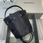 BLN-Ciaga Le Cagole Medium Bucket Bag In Black, For Women,  Bags 11.8in/30LO