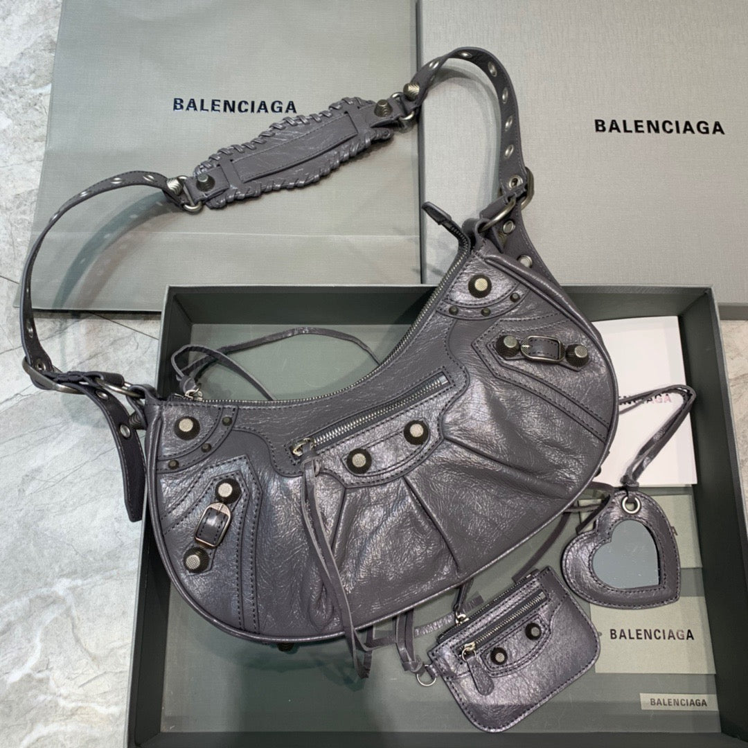 BLN-Ciaga Le Cagole XS Shoulder Bag In Gray, For Women,  Bags 13in/33LO