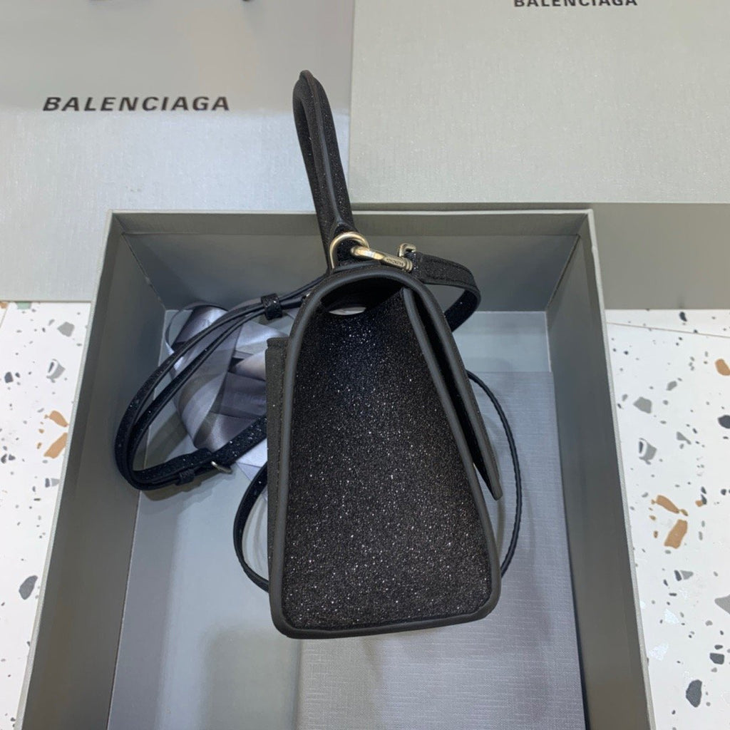 BLN-Ciaga Hourglass XS Handbag In Black, For Women,  Bags 7.4in/19LO 5928332102G1000