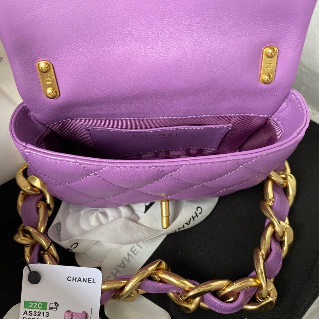 CHL - Mini Flap Bag Purple For Women Bags Shoulder And Crossbody Bags 6.6in/17LO AS3213