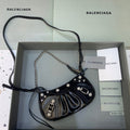 BLN-Ciaga Le Cagole Mini Bag With Chain Black, For Women,  Bags 8.2in/21LO 69581423EJY1000