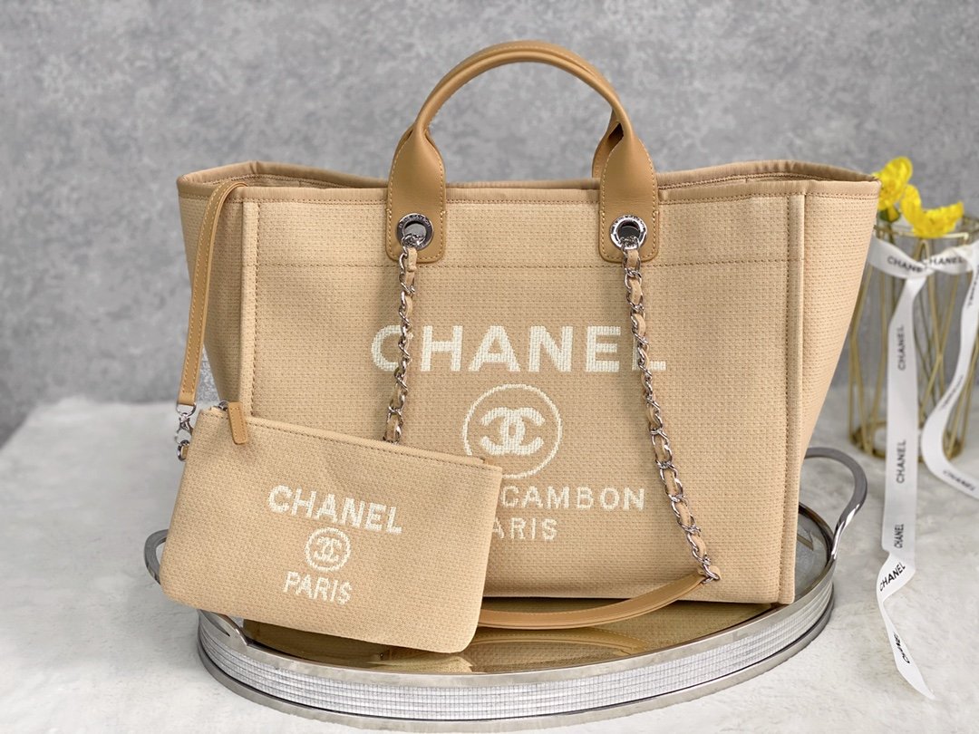 CHL - Small Shopping Bag SilLusso Official - Hardware Raffia For Women Handbags, Shoulder Bags 15.2in/39LO AS3257