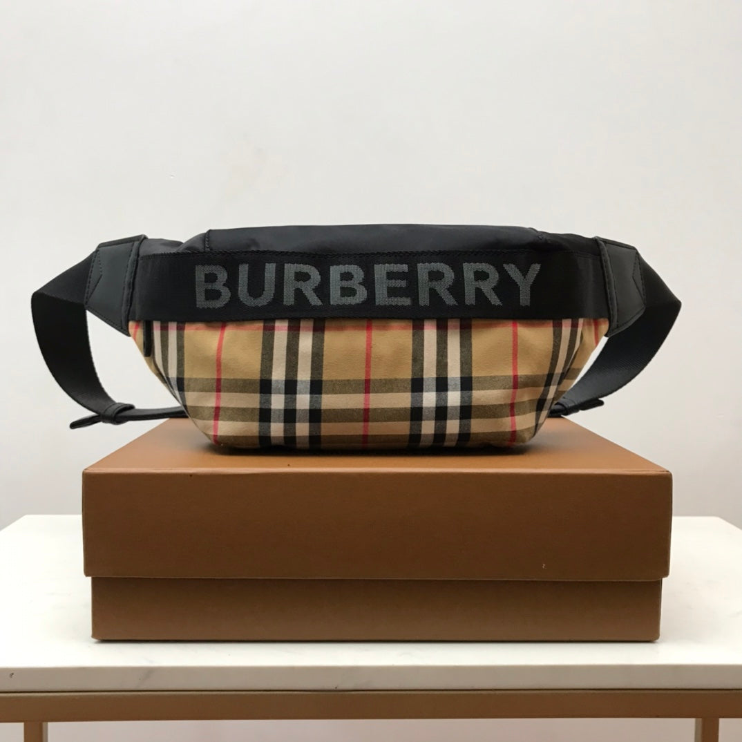 B-Berry - BB   Check Nylon Sonny Bum Bag For Men, Bags 12.2in/31LO 80265571